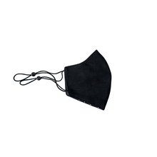 Load image into Gallery viewer, Premium Stitch Black Pearl Mask