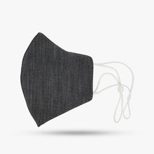 Load image into Gallery viewer, Premium Stitch Charcoal Grey Denim Mask