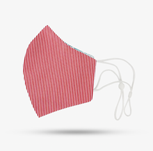 Load image into Gallery viewer, Premium Stitch Red / White Seersucker Mask