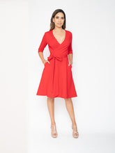 Load image into Gallery viewer, Business Casual Wrap Dress