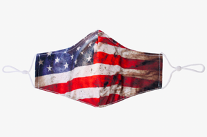 Vintage American Flag Face Mask